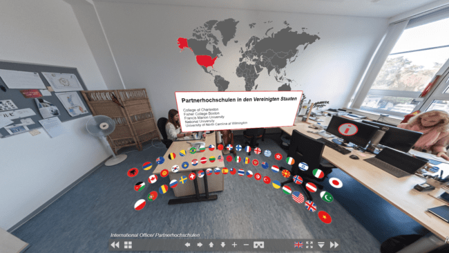 Mit VR-Headset über den Hochschul-Campus: Aspekteins realisiert virtuelle Tour für die Hochschule für Wirtschaft und Gesellschaft Ludwigshafen